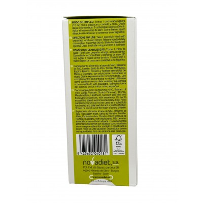 LLANTEDIET RESPIR NAC 250ml de Novadiet Novadiet NOV-04018 Sistema respiratório salud.bio