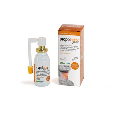 Propolactiv spray 30ml de Herbora Herbora 501024 Acción benéfica garganta y pecho salud.bio