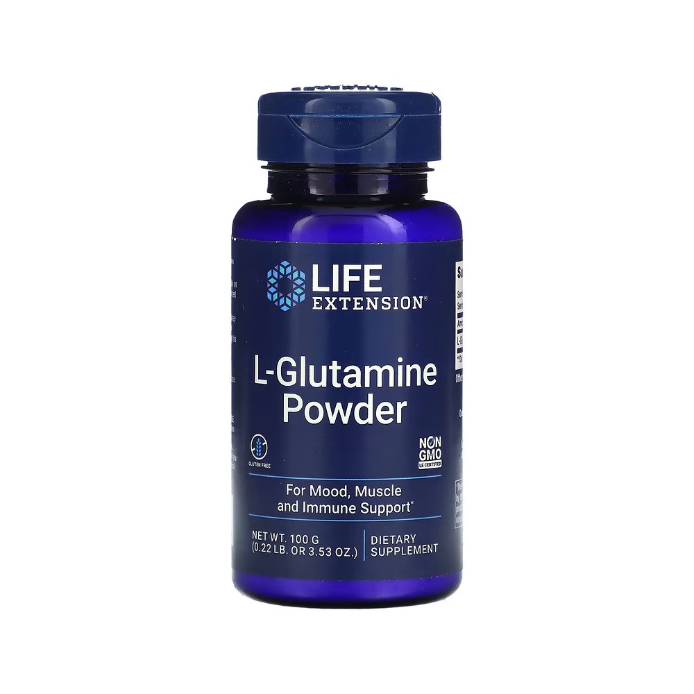 L-glutamina en polvo, 100 g (3,53 oz) de Life Extension Life Extension LEX-14110 Suplementos Deportivos (Complementos Aliment...