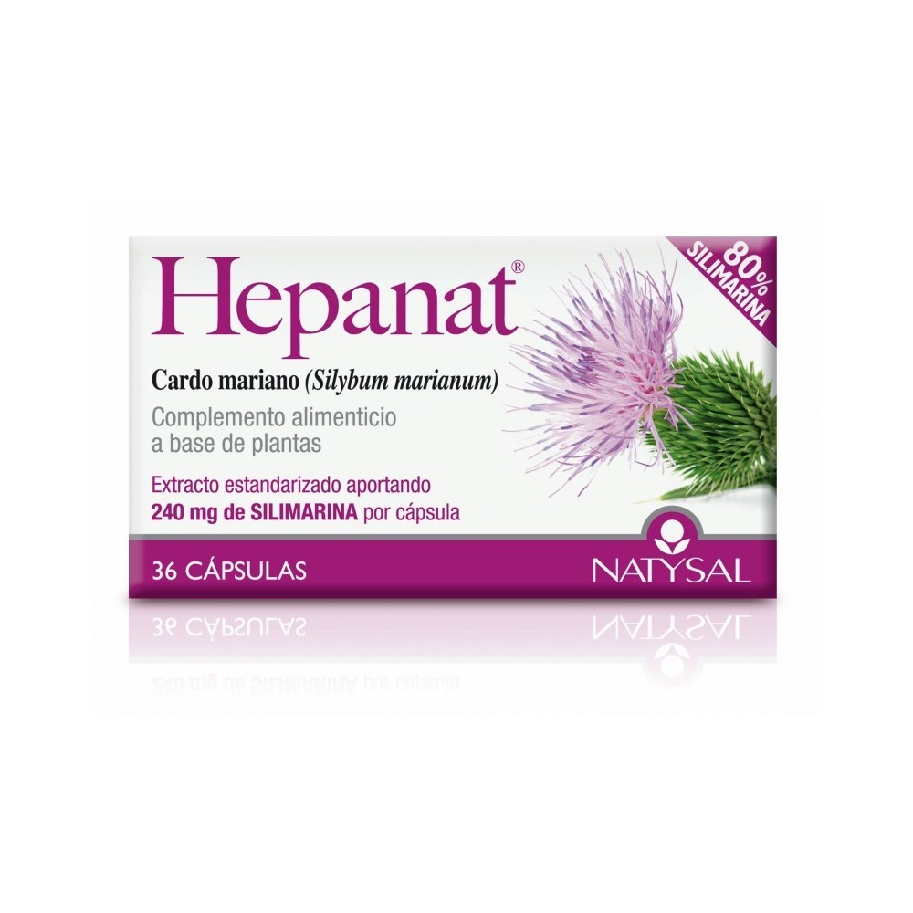 Hepanat 36 capsulas de Natysal Natysal 13394 Higado y sistema hepatobiliar salud.bio