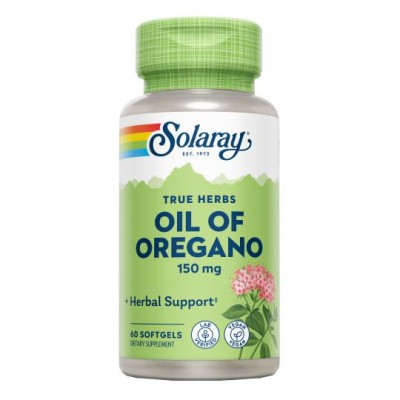 Aceite de orégano 150mg. 60 perlas de Solaray SOLARAY SOLA-82949 Ayudas aparato Digestivo salud.bio